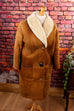 Vintage Lammfellmantel beige 60er 70er beige Boho braun Dandy Frau Hippie M 40-42 Rockabilly Special vintageberlin.de