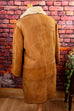 Vintage Lammfellmantel beige 60er 70er beige Boho braun Dandy Frau Hippie M 40-42 Rockabilly Special vintageberlin.de