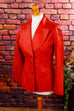 feuerrote 70s Lederjacke Default Title 60er 70er Disco Frau real-disco real-rockabilly Rockabilly rot S 36-38 Schlager Special vintageberlin.de