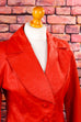 feuerrote 70s Lederjacke 60er 70er Disco Frau real-disco real-rockabilly Rockabilly rot S 36-38 Schlager Special vintageberlin.de