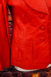 feuerrote 70s Lederjacke 60er 70er Disco Frau real-disco real-rockabilly Rockabilly rot S 36-38 Schlager Special vintageberlin.de