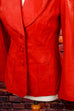 feuerrote 70s Lederjacke 60er 70er Disco Frau real-disco real-rockabilly Rockabilly rot S 36-38 Schlager Special vintageberlin.de