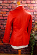 feuerrote 70s Lederjacke 60er 70er Disco Frau real-disco real-rockabilly Rockabilly rot S 36-38 Schlager Special vintageberlin.de