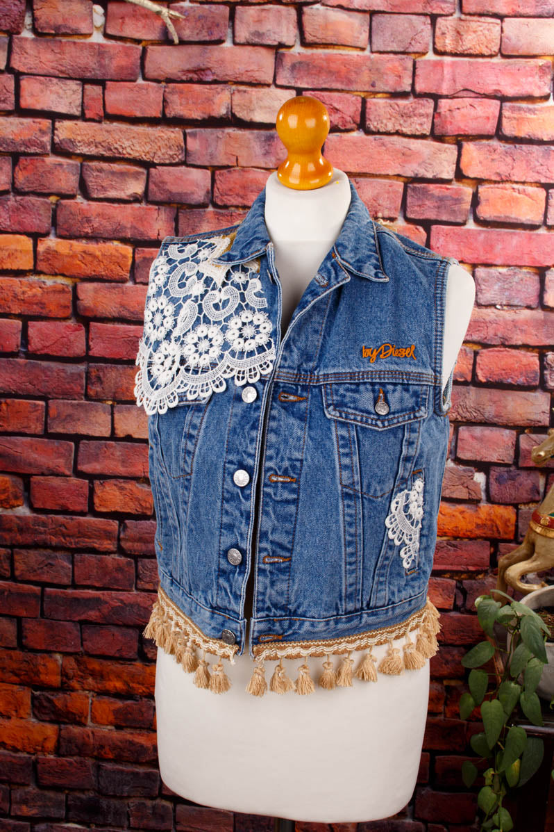 upcycled Denim Weste