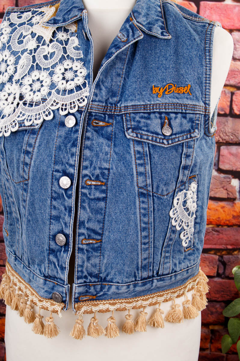 upcycled Denim Weste