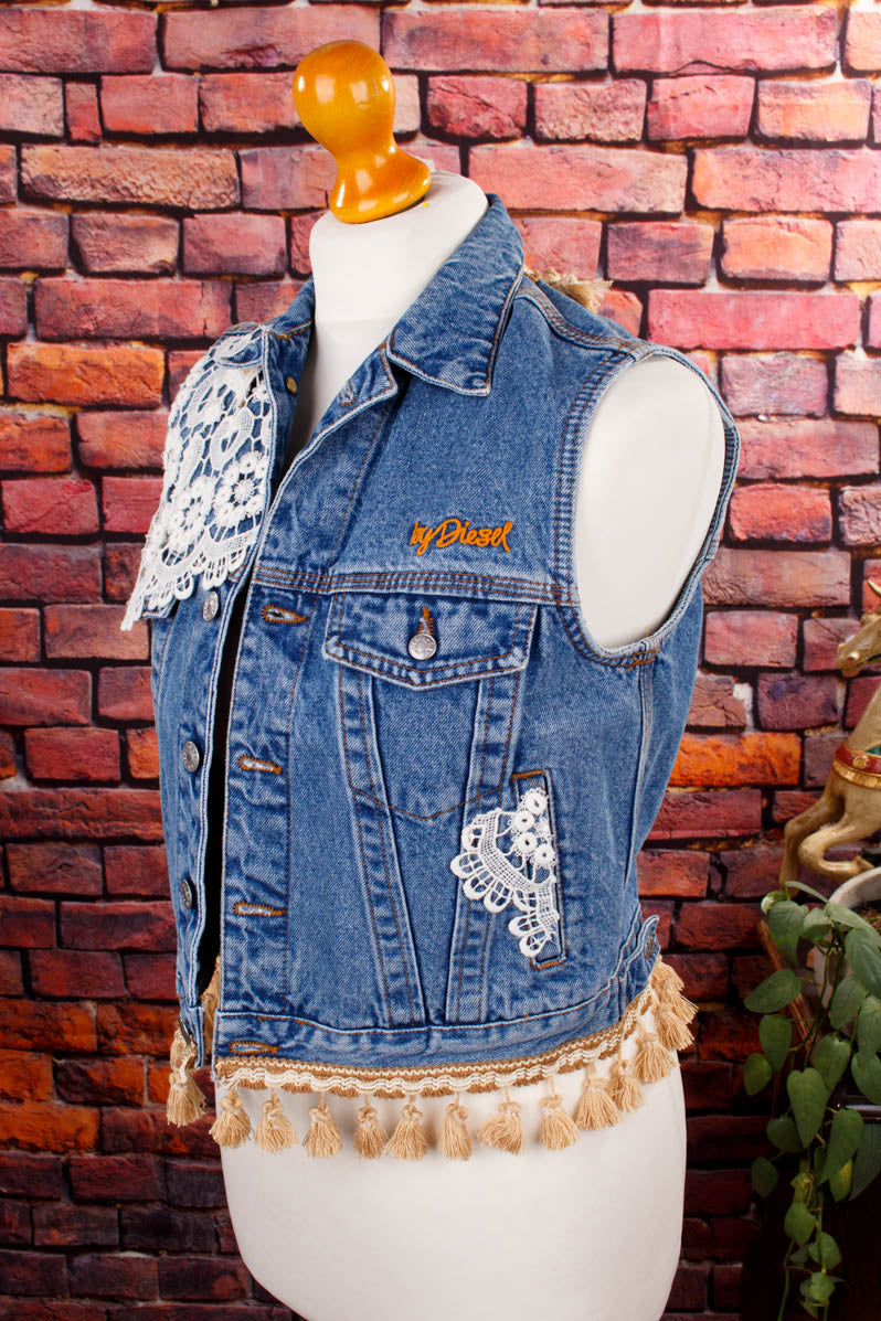 upcycled Denim Weste