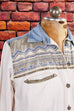 Western Denim Hemd Bluse 80er 90er blau Boho Disco Frau L 44-46 M 40-42 Rockabilly Special weiß vintageberlin.de