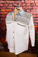 Western Denim Hemd Bluse 80er 90er blau Boho Disco Frau L 44-46 M 40-42 Rockabilly Special weiß vintageberlin.de