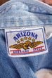 Western Denim Hemd Bluse 80er 90er blau Boho Disco Frau L 44-46 M 40-42 Rockabilly Special weiß vintageberlin.de
