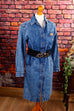 Denim Jeans Kleid blau Default Title 80er blau Disco Frau M 40-42 Rockabilly S 36-38 Special vintageberlin.de