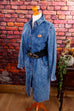 Denim Jeans Kleid blau 80er blau Disco Frau M 40-42 Rockabilly S 36-38 Special vintageberlin.de