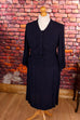40er Jahre Crepekleid dunkelblau Default Title 30er 40er 50er blau Charleston Flapper&Charleston Frau L 44-46 real-rockabilly Rockabilly Special vintageberlin.de