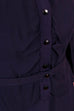 40er Jahre Crepekleid dunkelblau 30er 40er 50er blau Charleston Flapper&Charleston Frau L 44-46 real-rockabilly Rockabilly Special vintageberlin.de