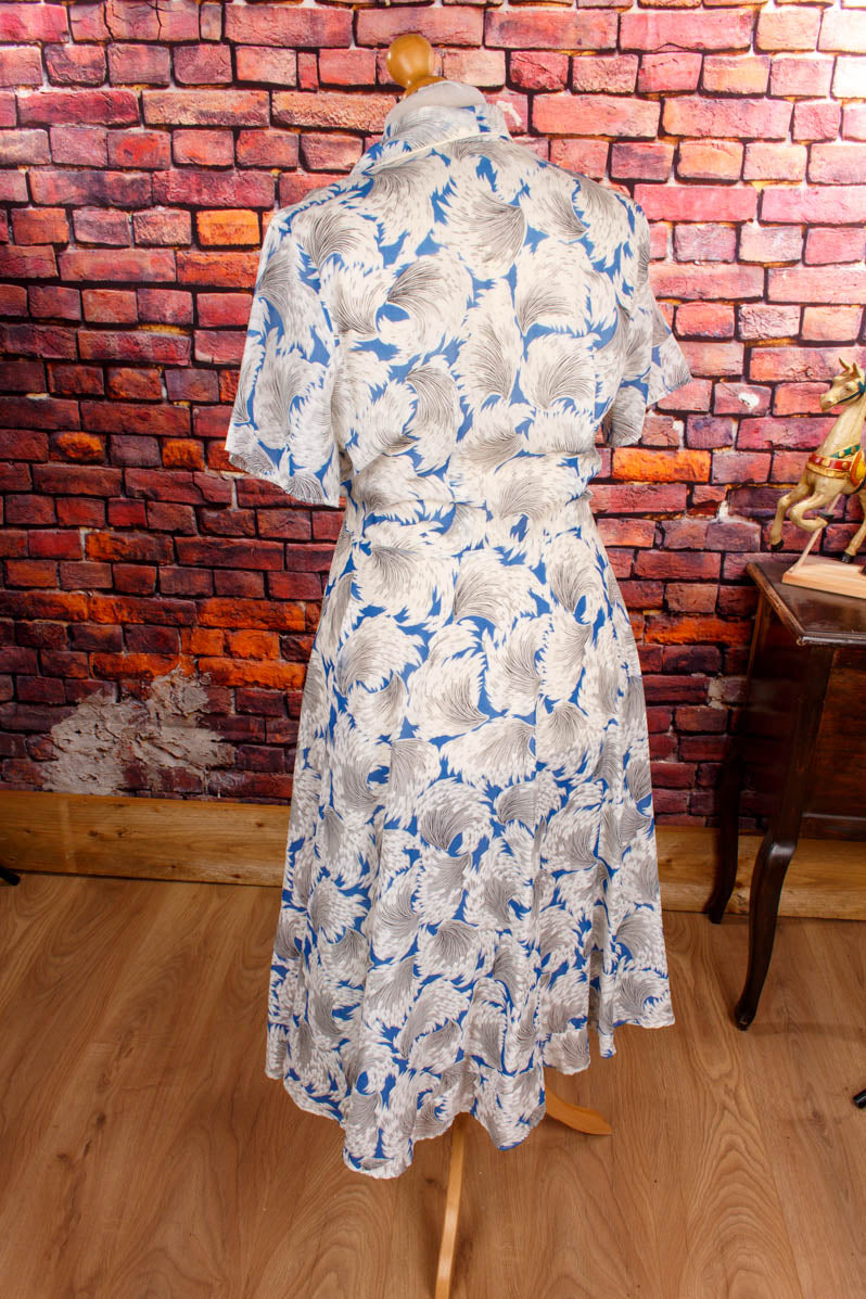 50er Wickelkleid Hauskleid