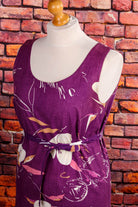 Boho Kittelkleid lila Muster