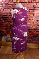 Boho Kittelkleid lila Muster
