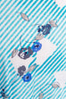 80er Sommer Jerseykleid Streifen 80er Boho bunt Frau L 44-46 M 40-42 Rockabilly Special türkis vintageberlin.de
