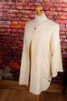 80er Jahre Jacke creme 80er beige Boho Disco Frau L 44-46 M 40-42 S 36-38 Special weiß vintageberlin.de