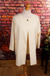 80er Jahre Jacke creme 80er beige Boho Disco Frau L 44-46 M 40-42 S 36-38 Special weiß vintageberlin.de