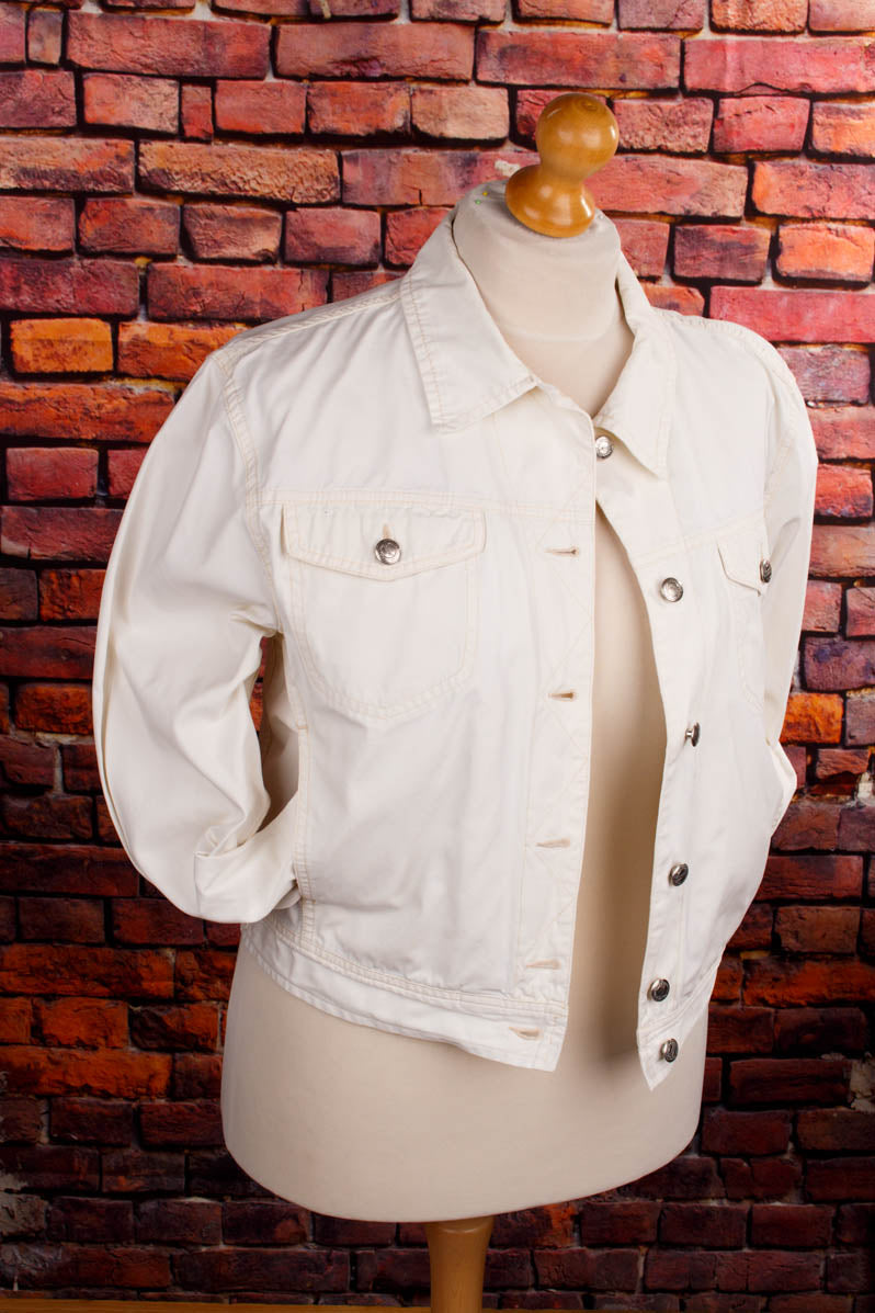 Benetton Jeansjacke weiß
