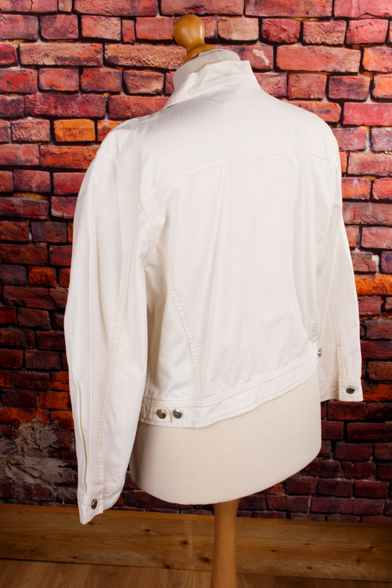 Benetton Jeansjacke weiß