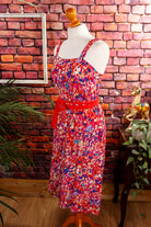 Vintage Sommerkleid Rottöne