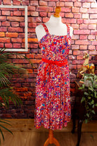 Vintage Sommerkleid Rottöne