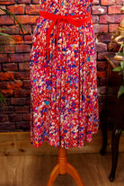 Vintage Sommerkleid Rottöne
