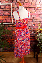 Vintage Sommerkleid Rottöne