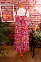 Vintage Sommerkleid Rottöne