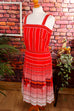 Sommerkleid rot Surferin Default Title 70er 80er Boho bunt Frau M 40-42 Rockabilly rot Special vintageberlin.de