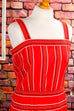 Sommerkleid rot Surferin 70er 80er Boho bunt Frau M 40-42 Rockabilly rot Special vintageberlin.de