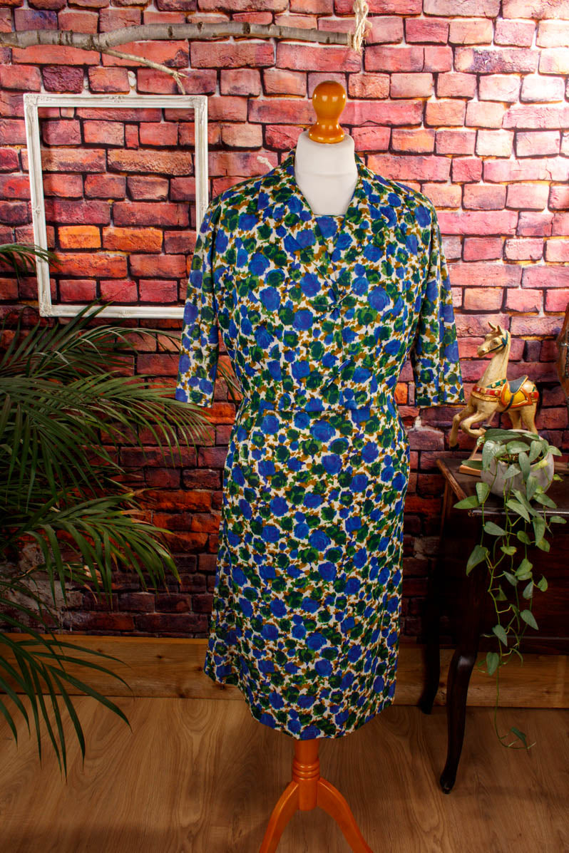 60s Nylon Kostüm Kleid+Jacke