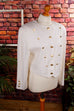 80er Blazer weiß Gold 80er 90er Disco Frau gold M 40-42 real-80er S 36-38 Sekretärin Special weiß vintageberlin.de