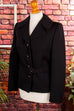 Vintage Kostümjacke schwarz Wolle Default Title 60er 70er Abendmode Frau M 40-42 Rockabilly schwarz Sekretärin Special vintageberlin.de
