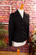 Vintage Kostümjacke schwarz Wolle 60er 70er Abendmode Frau M 40-42 Rockabilly schwarz Sekretärin Special vintageberlin.de