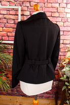 Vintage Kostümjacke schwarz Wolle