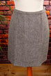Minirock grau Wolle Default Title 60er 70er Disco Frau grau real-disco Rockabilly S 36-38 Special vintageberlin.de