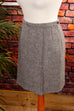 Minirock grau Wolle 60er 70er Disco Frau grau real-disco Rockabilly S 36-38 Special vintageberlin.de