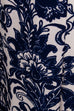 Schlagerkleid blau weiß Blumenmuster 60er 70er blau Boho Disco Frau real-disco real-rockabilly Rockabilly Schlager Special weiß XL 48-50 vintageberlin.de