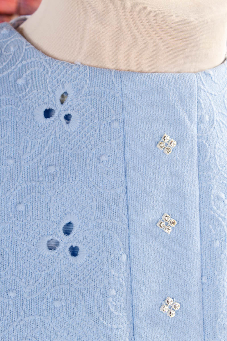 fliederfarbenes Vintage Kleid