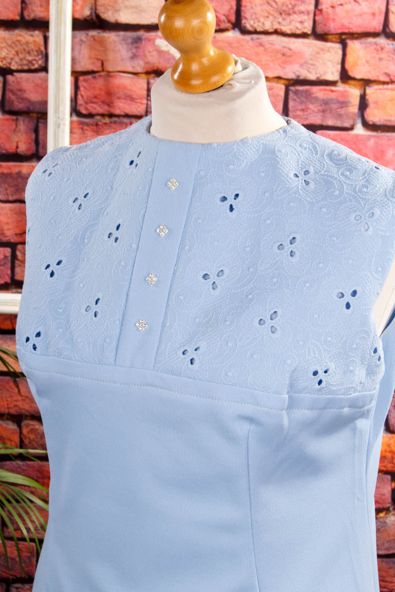 fliederfarbenes Vintage Kleid