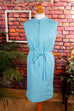 Pencil Dress türkis Default Title 60er 70er blau Disco Frau M 40-42 real-disco real-rockabilly Rockabilly S 36-38 Schlager Sekretärin Special türkis vintageberlin.de