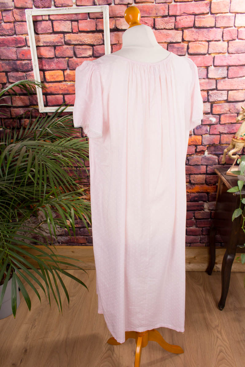 Nachtkleid rosa Punkte