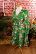 70s Sommerkleid grün Muster Default Title 60er 70er Disco Frau grün L 44-46 M 40-42 real-boho real-rockabilly Rockabilly Schlager Special vintageberlin.de