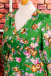 70s Sommerkleid grün Muster