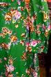 70s Sommerkleid grün Muster