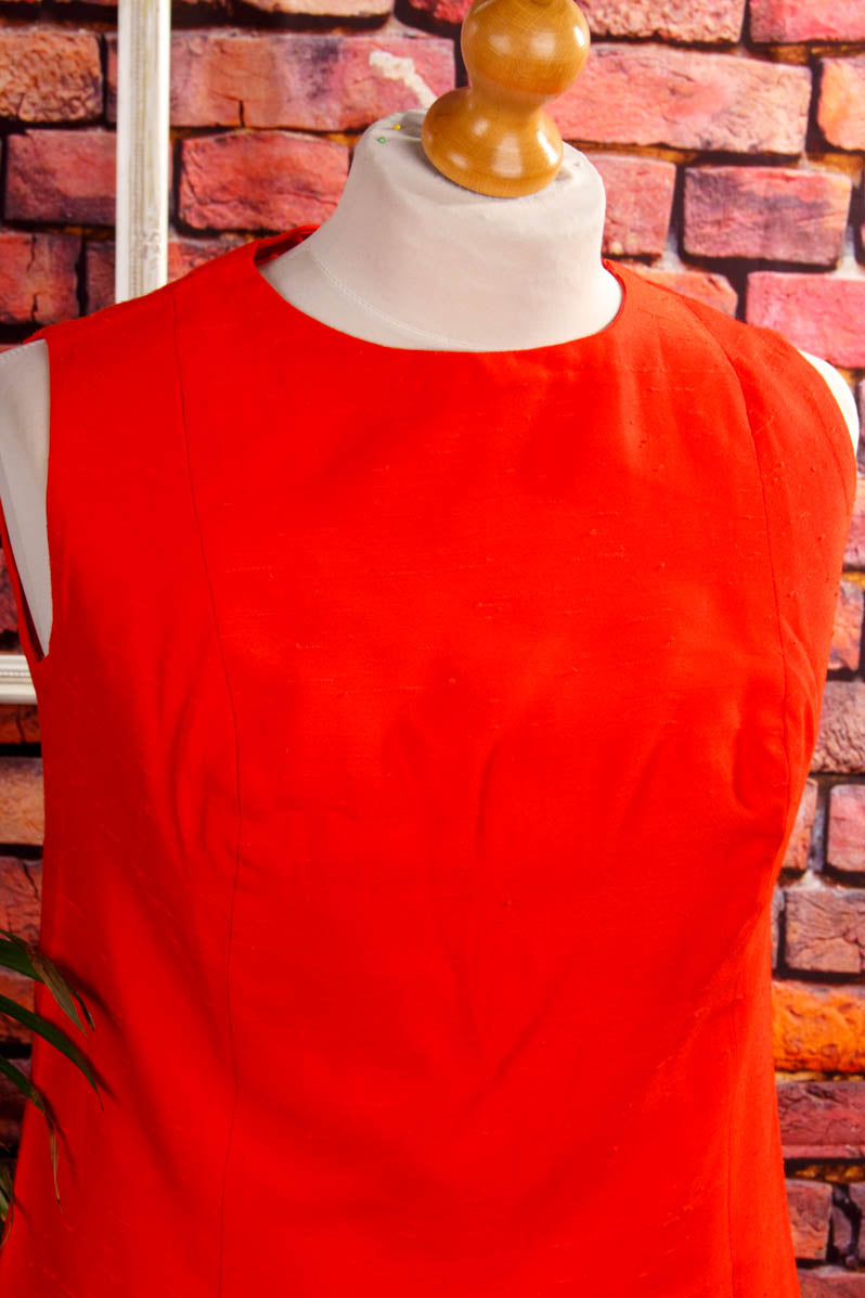60s Minikleid rot