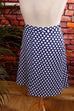 Vintage Polka Dots Punkterock blau