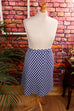 Vintage Polka Dots Punkterock blau 70er blau Disco Frau L 44-46 real-rockabilly Rockabilly Schlager Special vintageberlin.de